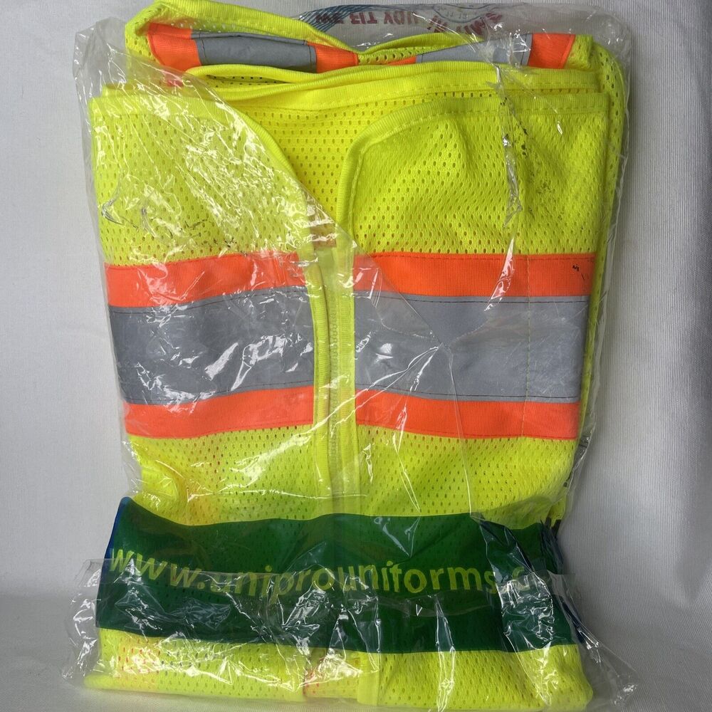 Radians SV22-3ZGM-L Mesh Class-3 Safety Vests w Two Tone Trim, Large, Yellow